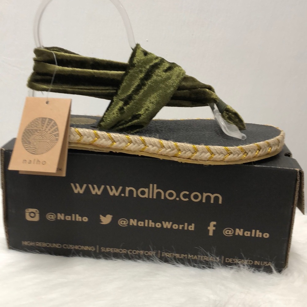 Velvet sandals